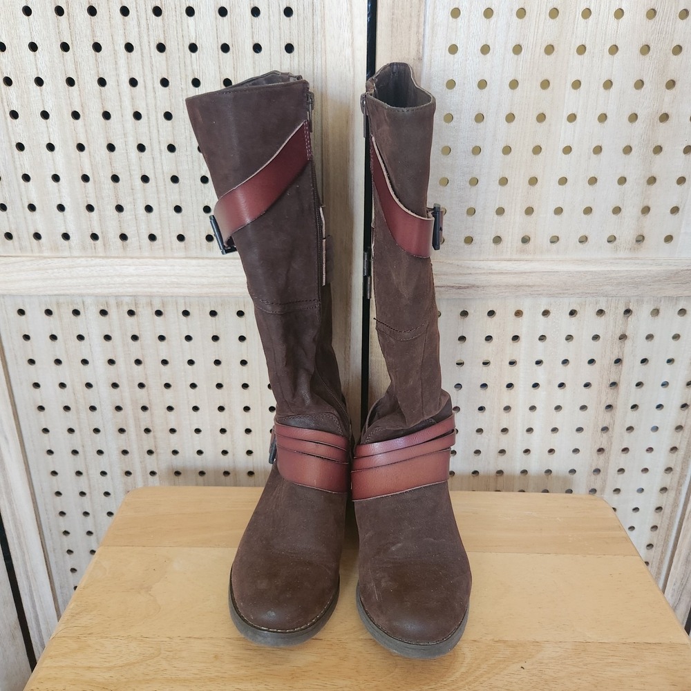 Bull Boxer Size 7M Womens Boots Marlee Brown Knee High
